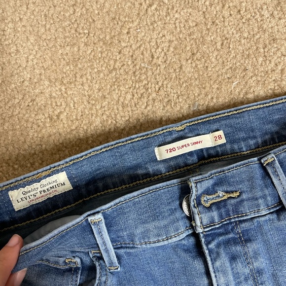 Levi’s premium 720 super skinny patch jeans - Picture 2 of 7